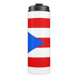 Garrafa Térmica Tumbler térmico com bandeira de Porto Rico, EUA