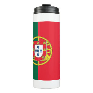 Garrafa Térmica Tumbler térmico com bandeira de Portugal