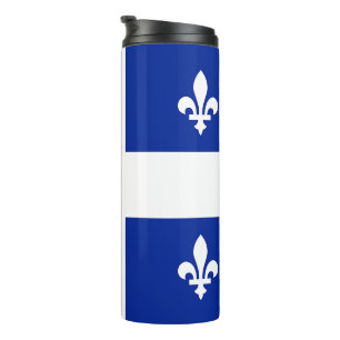 Garrafa Térmica Tumbler térmico com bandeira de Quebec