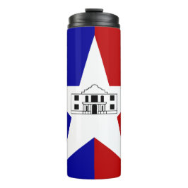 Garrafa Térmica Tumbler térmico com bandeira de San Antonio