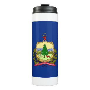 Garrafa Térmica Tumbler térmico com bandeira de Vermont, EUA