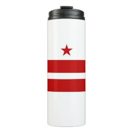 Garrafa Térmica Tumbler térmico com bandeira de Washington DC, EUA