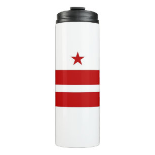Garrafa Térmica Tumbler térmico com bandeira de Washington DC, EUA