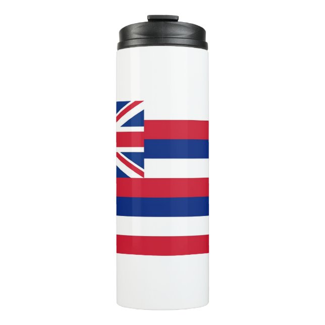 Garrafa Térmica Tumbler térmico com bandeira do Havaí, EUA (Frente)