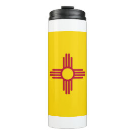 Garrafa Térmica Tumbler térmico com bandeira do Novo México, EUA