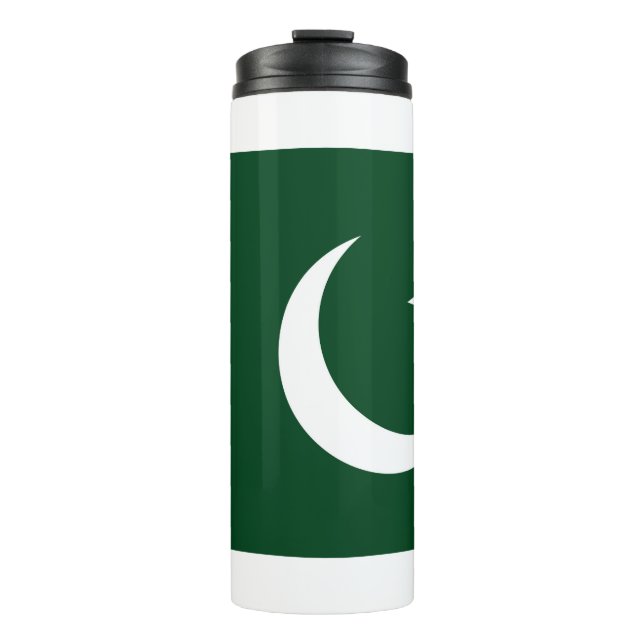 Garrafa Térmica Tumbler térmico com bandeira do Paquistão (Frente)