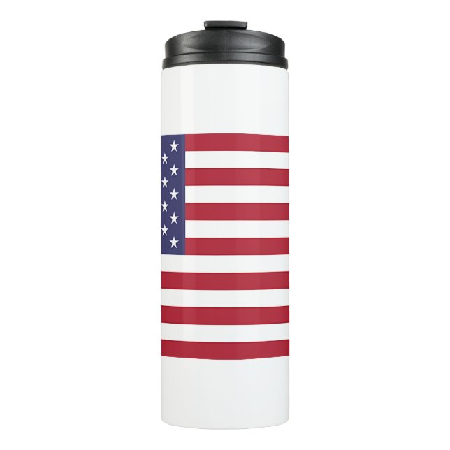 Garrafa Térmica Tumbler térmico com bandeira dos EUA (Frente)