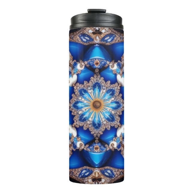 Garrafa Térmica Tumbler térmico com cores argentinas (Frente)