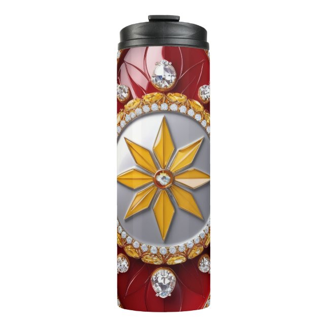 Garrafa Térmica Tumbler térmico com cores colombianas (Frente)