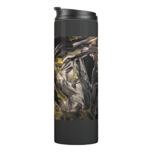 Garrafa Térmica Tumbler térmico com design de abstrato art