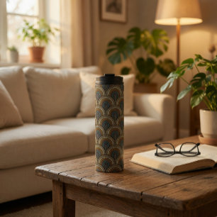 Garrafa Térmica Tumbler Térmico com Estampa de Arco Retro Boho