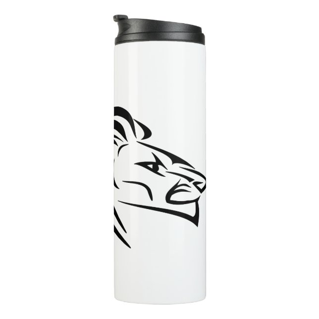 Garrafa Térmica Tumbler térmico com leão - suas cores (Rotação à direita)