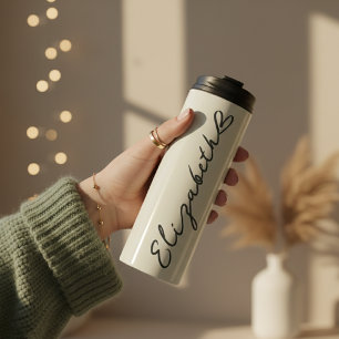 Garrafa Térmica Tumbler Térmico com Nome Personalizado Presente pa