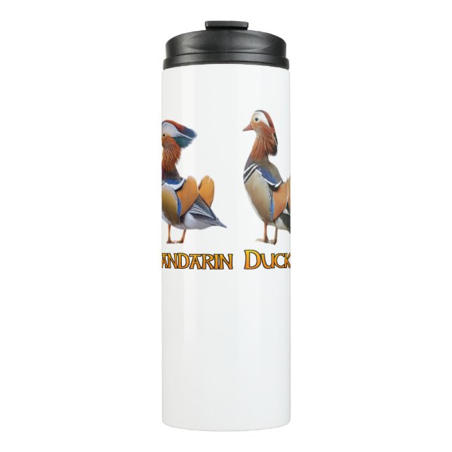 Garrafa Térmica Tumbler Térmico com Perda de Pato Mandarina (Frente)