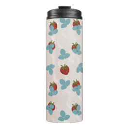 Garrafa Térmica Tumbler Térmico com Purpurina de Morango