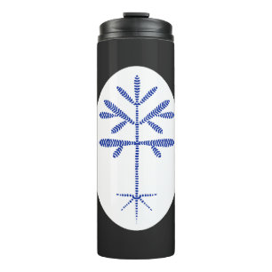 Garrafa Térmica Tumbler térmico com sapling azul