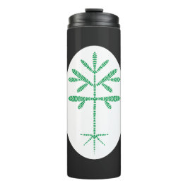 Garrafa Térmica Tumbler térmico com sapling verde