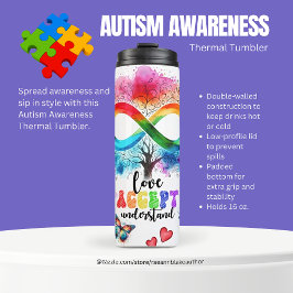 Garrafa Térmica Tumbler Térmico Conscientização do Autismo