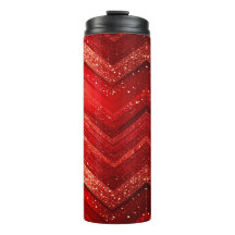 Tumbler térmico da brilhante decorativa vermelha