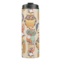 Tumbler Térmico da Caneca de viagem de Coleção Owl