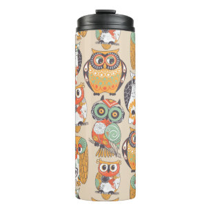 Garrafa Térmica Tumbler Térmico da Caneca de viagem de Coleção Owl