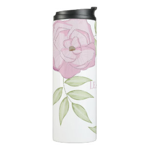 Garrafa Térmica Tumbler térmico da ventoinha rosa esboçada