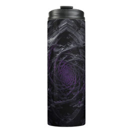 Garrafa Térmica Tumbler Térmico Dark Vortex – Geometria Espiral da
