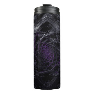 Garrafa Térmica Tumbler Térmico Dark Vortex – Geometria Espiral da