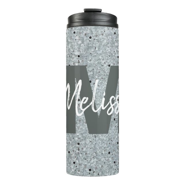 Garrafa Térmica Tumbler térmico de aparência Galvanizada Personali (Frente)