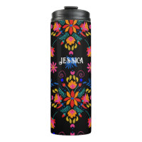 Tumbler Térmico de Arte Folar Mexicana caneca de v