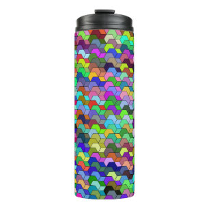 Garrafa Térmica Tumbler térmico de blocos empilhados