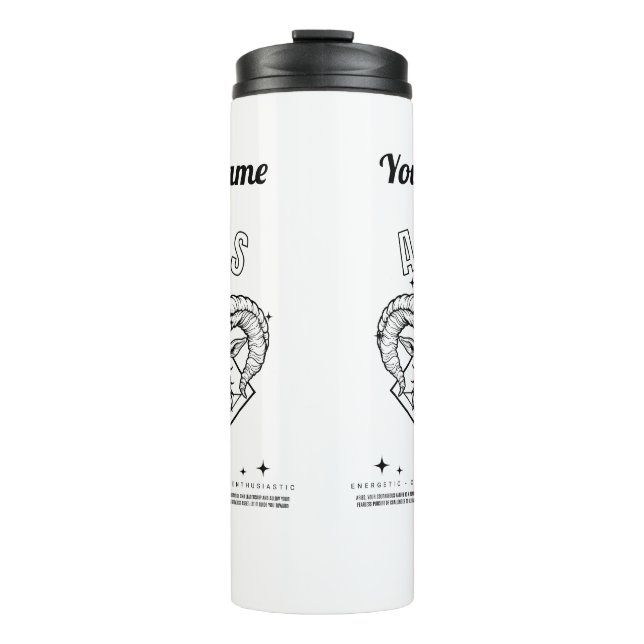Garrafa Térmica Tumbler Térmico de Cereais Personalizados (Frente)