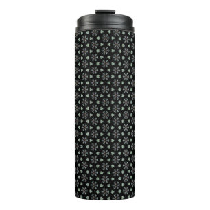 Garrafa Térmica Tumbler térmico de deleção circular preta
