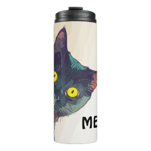 Garrafa Térmica Tumbler Térmico de Design de Gato de Pico Bonito