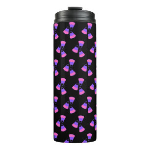 Garrafa Térmica Tumbler térmico de doce preto, rosa-rosa, cor-de-r