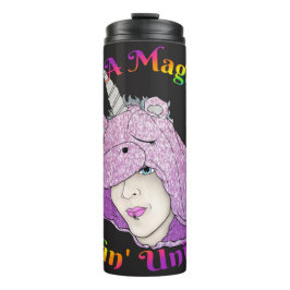 Garrafa Térmica Tumbler Térmico de Fluffin Mágico Unicorn
