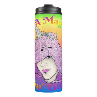 Garrafa Térmica Tumbler Térmico de Fluffin Mágico Unicorn
