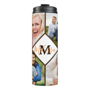 Garrafa Térmica Tumbler térmico de fotos personalizadas da família