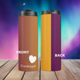 Garrafa Térmica Tumbler Térmico De Gradiente Solar Com Coração