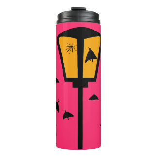 Garrafa Térmica Tumbler Térmico de Luz de Rua e Mariposas
