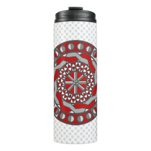 Garrafa Térmica Tumbler Térmico de Máquinas Vermelhas