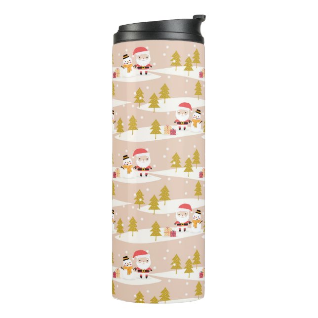 Garrafa Térmica Tumbler térmico de Natal (Giro à esquerda)