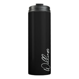 Garrafa Térmica Tumbler Térmico de Nome Personalizado de Script Mo