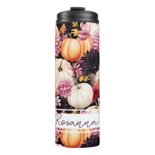 Garrafa Térmica Tumbler térmico de padrão de queda personalizado