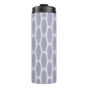 Garrafa Térmica Tumbler Térmico de Wisteria em Chevron Art Deco