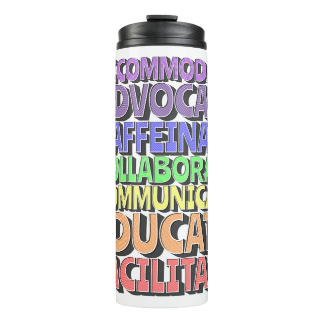 Garrafa Térmica Tumbler Térmico - Dia do Professor: Cafeinato (Frente)