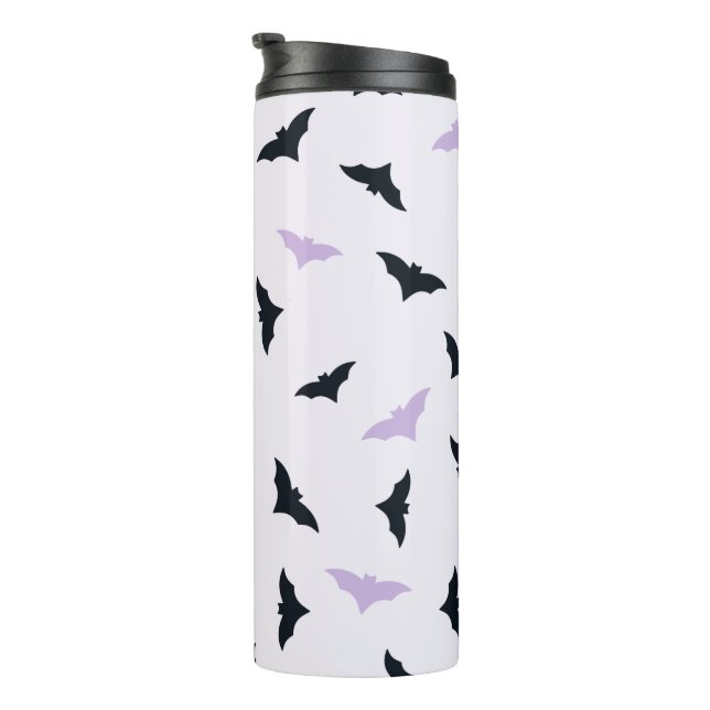 Garrafa Térmica Tumbler térmico do Bats Halloween (Rotação à direita)