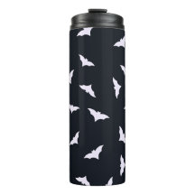 Tumbler térmico do Black Halloween Bats