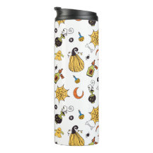 Tumbler térmico do Boo Amarelo e Verde