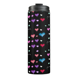 Garrafa Térmica Tumbler térmico do coração do dia de os namorados